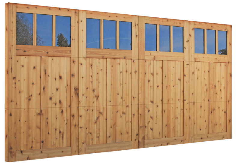 custom wood garage door