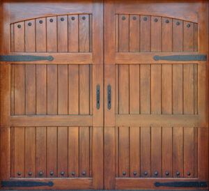 custom carriage house wood garage door