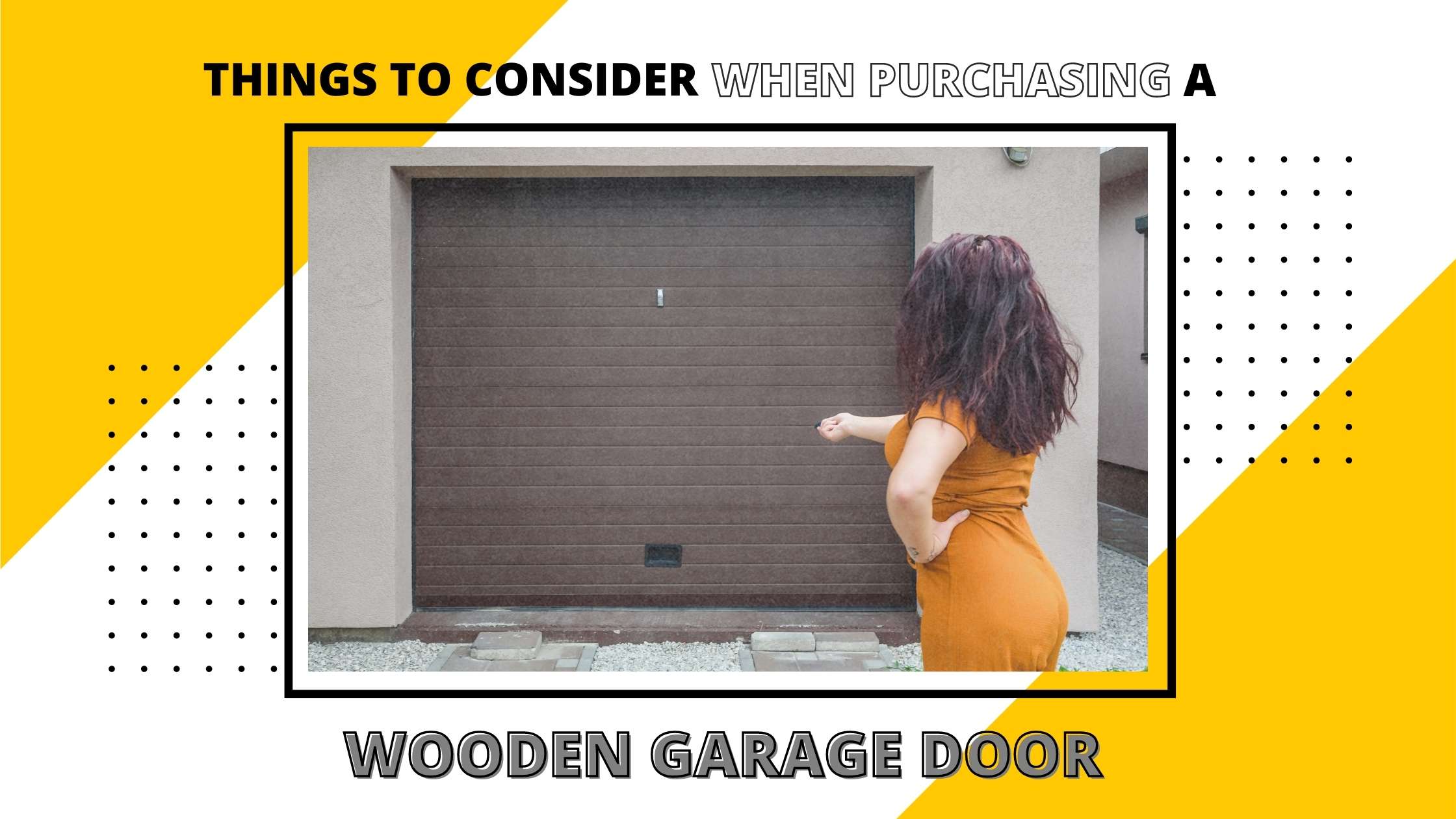 purchasing a wooden garage door