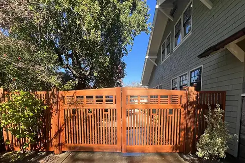 Residential gate installation in San Rafael, CA